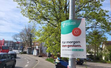 UGG-Plakat in Neustadt: Die Breitband-Pläne für Waiblingen sind erst einmal erledigt.