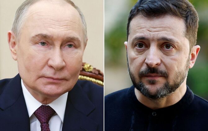 Wladimir Putin und Wolodymyr Selenskyj