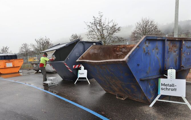 Der Wertstoffhof in Winterbach (Symbolfoto).