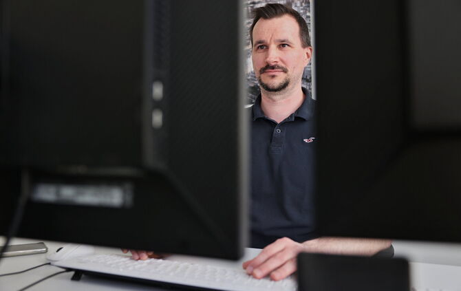 Daniel Belz, Waiblinger Kriminalhauptkommissar, Informatiker und Vater von vier Kindern.