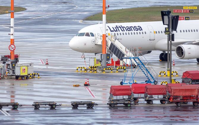 Streik bei der Lufthansa - Hamburg