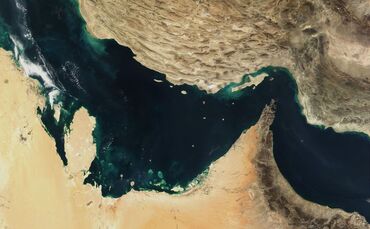 Satellitenaufnahme des Persischen Golfs