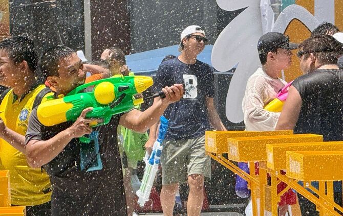 Neujahrsfest Songkran in Thailand