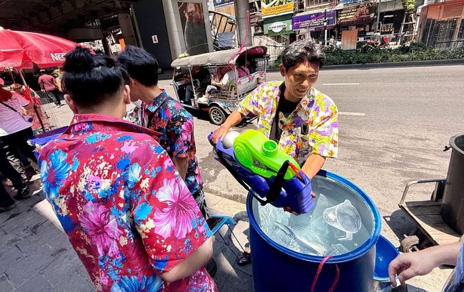 Neujahrsfest Songkran in Thailand