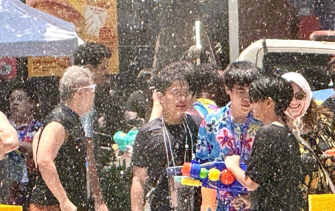 Neujahrsfest Songkran in Thailand