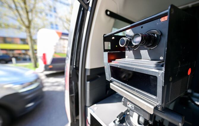 Im April findet wieder ein bundesweiter Blitzermarathon der Polizei statt. (Symbolbild)