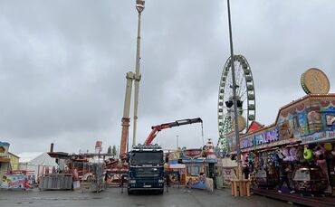 Der Aufbau ist in den letzten Zügen: In ein paar Tagen eröffnet das weltgrößte Frühlingsfest.