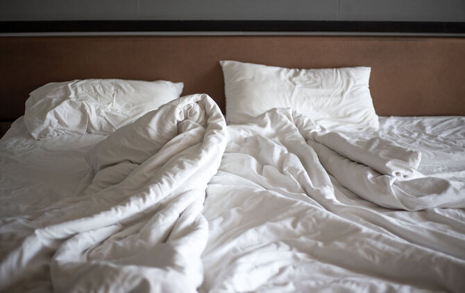 Die Tat hat im Bett der Fellbacherin stattgefunden (Symbolfoto).