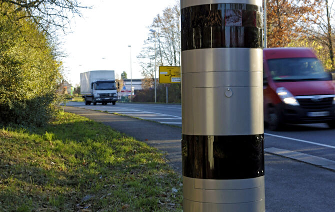 Achtung, hier gilt immer noch Tempo 30: Der umstrittene Blitzer in Hegnach.