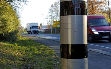 Achtung, hier gilt immer noch Tempo 30: Der umstrittene Blitzer in Hegnach.