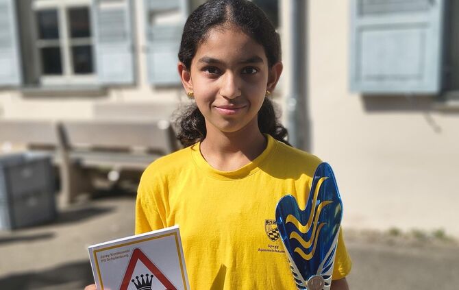 Yashasri Sriram, Spvgg Rommelshausen, wurde Württembergische Meisterin des Jahrgangs U12 weiblich.