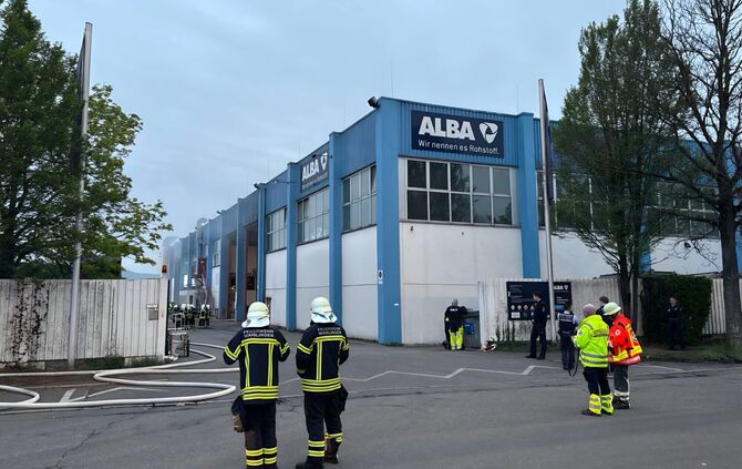 Am Dienstagabend kam es zu einem Brand bei Alba.