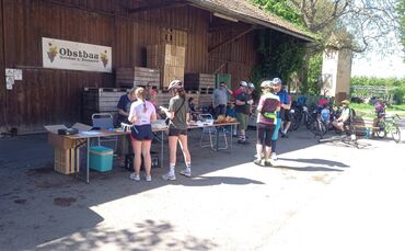 Verpflegungsstation im Heidenhof.