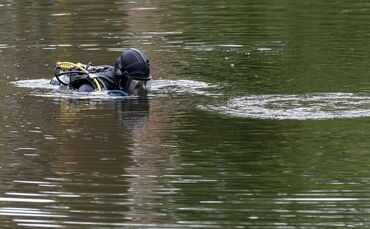 Suche der Polizei im Reinickendorfer Breitkopfbecken