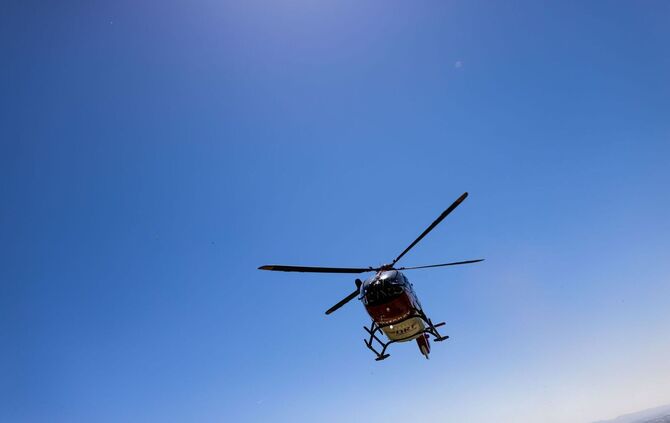Ein Rettungshubschrauber - Symbolbild