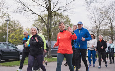 Seit diesen Dienstag (14.04.) trainieren sie wieder: 115 Personen nehmen 2026 am Gesundheitsprogramm "Lauf geht's" teil.