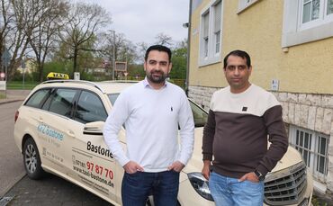 Seit Januar 2026 sind sie die Geschäftsführer von Taxi Bastone: Fahad Ur Rehman (links) und Khurram Mahmood.