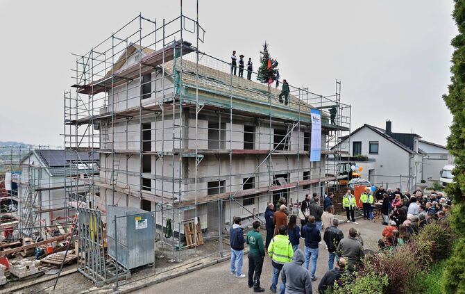 Richtfest im Herderweg.