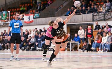 Amelie Herzog, hier im Spiel gegen die Füchse Berlin, war bei der Niederlage beim Bergischen HC mit sieben Toren zusammen mit Ma