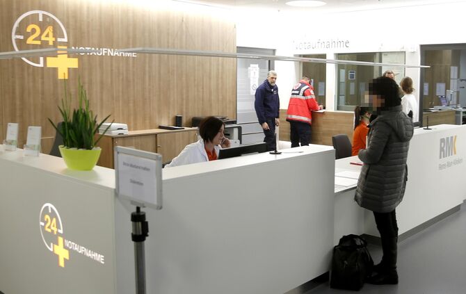 Die Notaufnahme am Klinikum Winnenden.