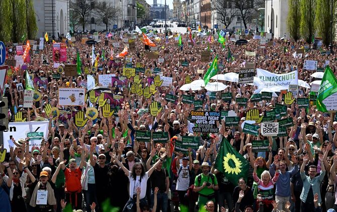 Demonstration für Erneuerbare Energien - München