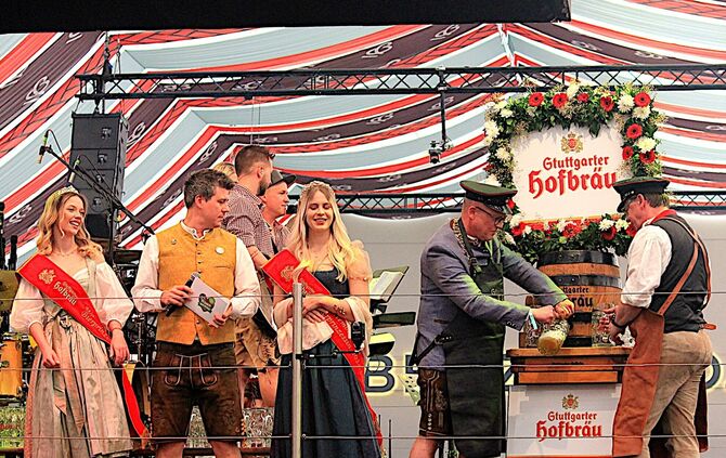 Das 86. Stuttgarter Frühlingsfest ist eröffnet.