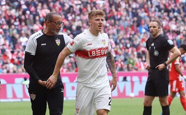 Finn Jeltsch verletzte sich gegen den FC Bayern München an der Hüfte.