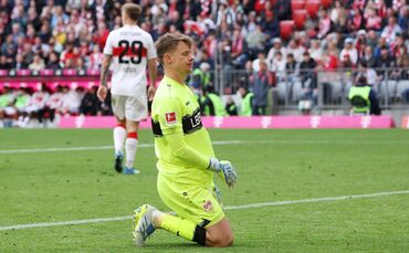 Schon wieder, denkt sich Alexander Nübel: Der VfB-Keeper kassierte drei Gegentore innerhalb sechs Minuten.