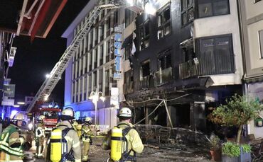 Brand in Mannheimer Innenstadt