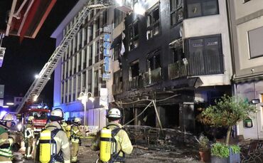 Brand in Mannheimer Innenstadt