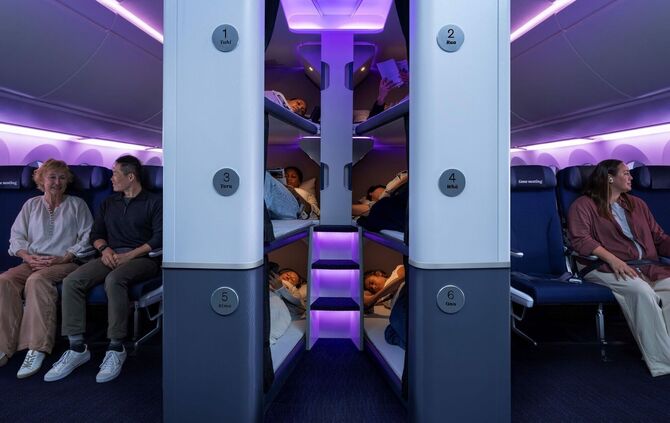 Skynest bei Air New Zealand