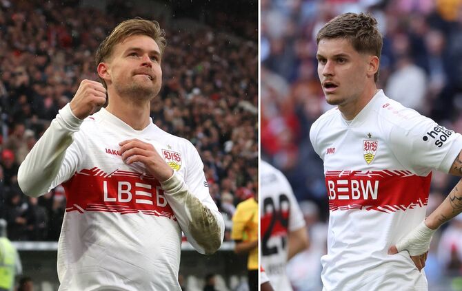 Maximilian Mittelstädt (links) und Ramon Hendriks sind absolute Leistungsträger beim VfB Stuttgart.