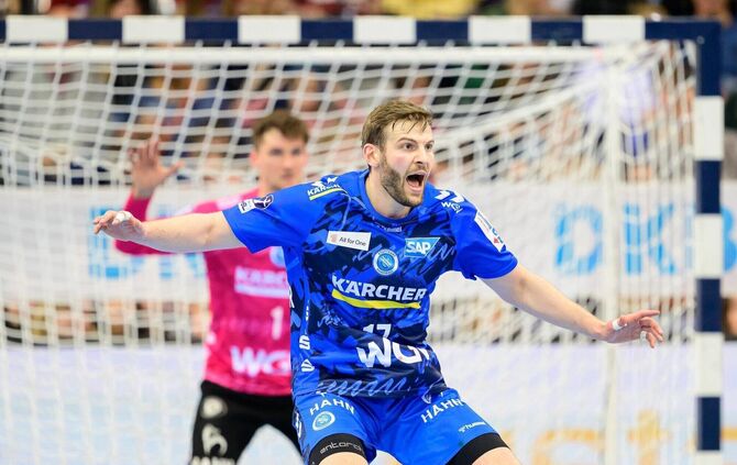 Voller Fokus auf den Tabellenführer: Samuel Röthlisberger vom TVB Stuttgart wird gegen den SC Magdbeurg wieder im Innenblock gef