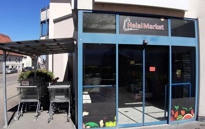 Der türkische Supermarkt "Helal Market" in Haubersbronn ist geschlossen.
