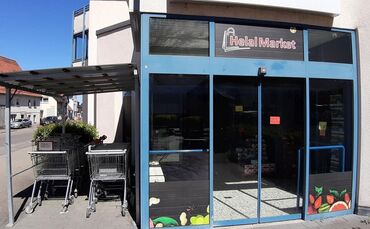 Der türkische Supermarkt "Helal Market" in Haubersbronn ist geschlossen.