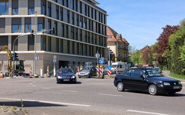 Entlang der Baustelle beim Landratsamt und auf der AOK-Kreuzung in Waiblingen kommt es zu neuen Beeinträchtigungen.