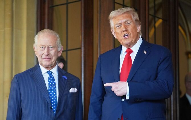 US-Präsident Trump und König Charles III.