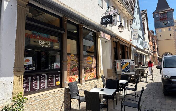 Der Arzum Imbiss an der unteren Marktstraße.