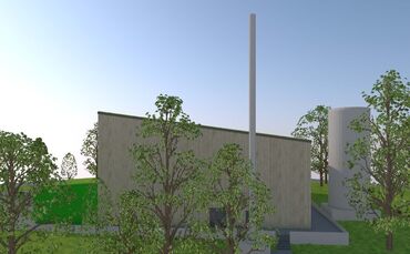 Visualisierung der Heizanlage an der Jakob-Degen-Straße in Schorndorf.