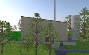 Visualisierung der Heizanlage an der Jakob-Degen-Straße in Schorndorf.