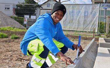 Lancine Kante, angehender Straßenbauer.