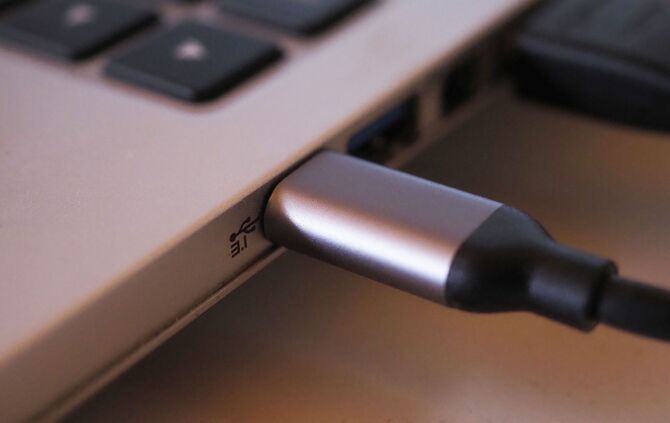 Notebook-Stromanschluss per USB-C