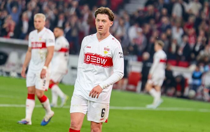 Angelo Stiller steht wohl bei Juventus Turin auf der Liste.