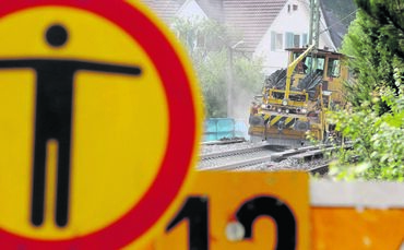 S-Bahn Remsbahn Baustelle Ersatzverkehr Bilder aus Winterbach