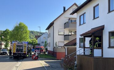 Mit vier Fahrzeugen war die Urbacher Feuerwehr im Einsatz.