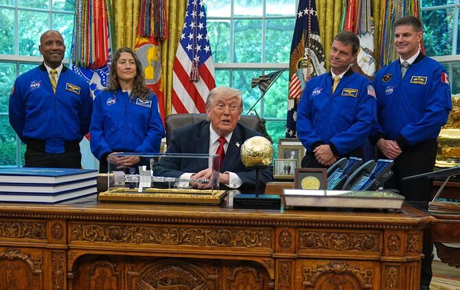 Trump empfängt NASA-Astronauten
