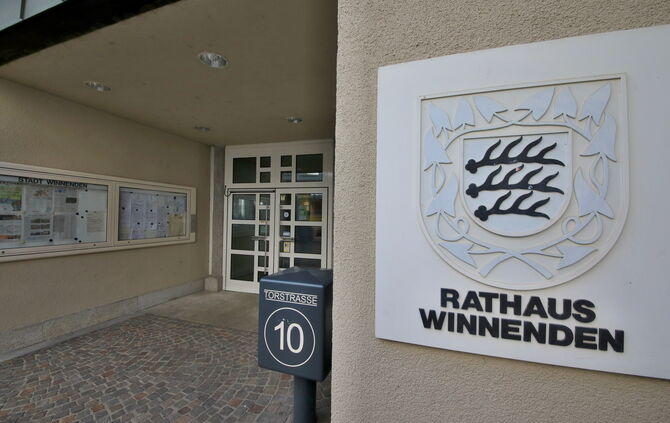 Der Rathaus-Eingang.