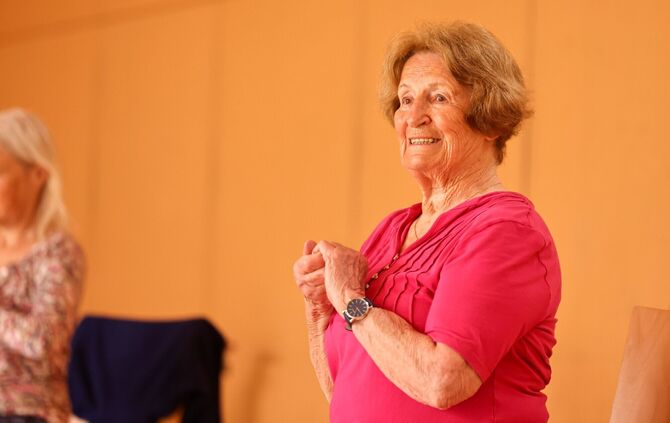 Margret Podschadly ist die wahrscheinlich fitteste 90-Jährige im Welzheimer Wald: Sie ist immer noch aktive Trainerin bei den TS