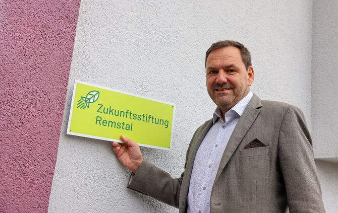 Johannes Schwegler (57) übernimmt die Geschäftsführung der Zukunftsstiftung Remstal - ein Büro gibt es schon.