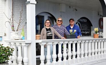 Die Familie arbeitet meist zusammen im Restaurant: Tochter Pamela Di Benedetto, Mutter Jutta D’Affritto und Vater Francesco D'Af